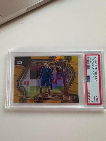 Panini select frenkie de jong gold /10 Nederland PSA 9 beschikbaar voor biedingen