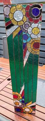 glas in lood raam bloemen, Doe-het-zelf en Verbouw, Ophalen, Minder dan 80 cm, Glas in lood, Minder dan 80 cm