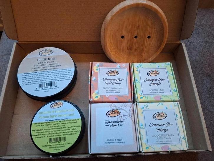 Beesha pakket shampoobars, haarmasker, klei, deo, schaaltje, Sieraden, Tassen en Uiterlijk, Uiterlijk | Lichaamsverzorging, Nieuw
