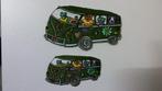 Bus Busje vakantie vintage embleem patch hippie kleding, Ophalen of Verzenden, Nieuw