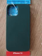 Flexibel siliconen hoesje cover case iPhone 12 donkergroen, Ophalen of Verzenden, Nieuw, IPhone 12, Frontje of Cover