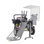 30 ton horizontale houtklover met benzinemotor en houtlift (, Ophalen of Verzenden, Gebruikt, Elektrisch, Liggend