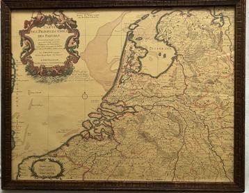 Kopergravure Carte des Provinces Unies des Pays Bas beschikbaar voor biedingen