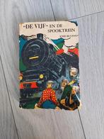 Zeldzaam eerste druk De Vijf en de spooktrein + stofomslag, Gelezen, Ophalen of Verzenden, Fictie, Enid Blyton
