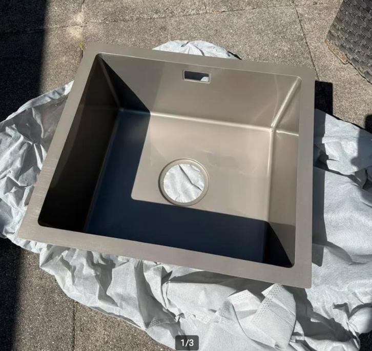 Spoelbak op/in/vlakbouw 45x40 cm, Huis en Inrichting, Keuken | Keukenelementen, Nieuw, Minder dan 100 cm, Minder dan 50 cm, Minder dan 25 cm