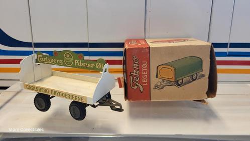 Tekno Denmark Delivery Truck Trailer Carlsberg, Hobby en Vrije tijd, Modelauto's | 1:50, Gebruikt, Bus of Vrachtwagen, Tekno, Ophalen of Verzenden