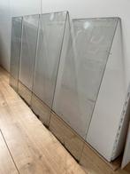 Windlicht ruitjes - set van 4, Ophalen, Gebruikt, Glasplaat, Minder dan 80 cm