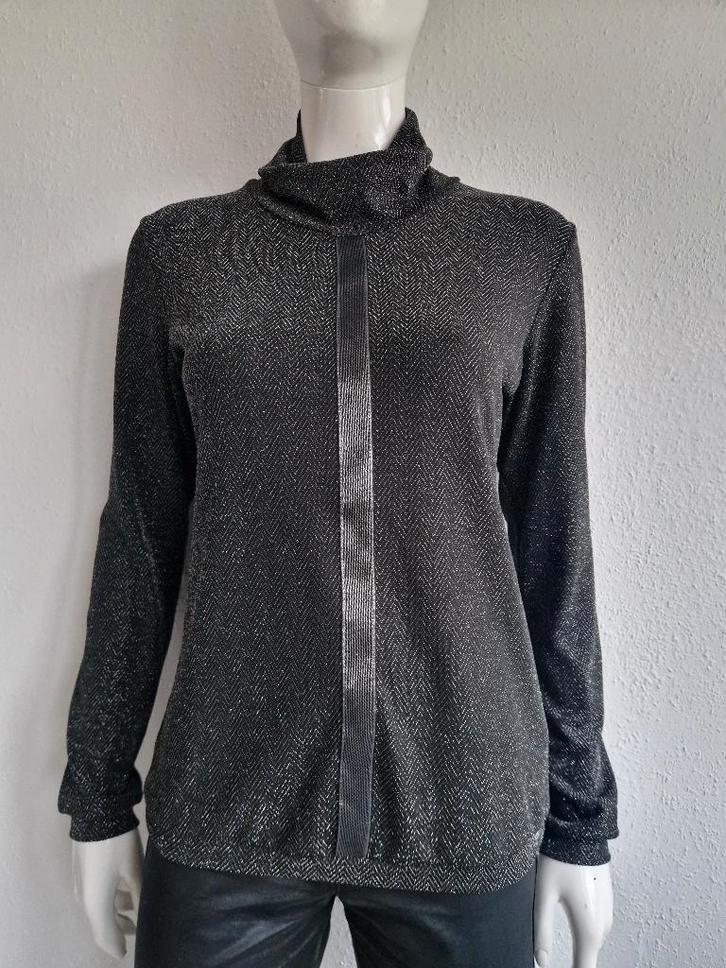 Beate Heymann top met col. Maat 38, Zilver., Kleding | Dames, Tops, Nieuw, Maat 38/40 (M), Overige kleuren, Lange mouw, Ophalen of Verzenden