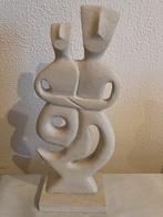 Cycladisch Geïnspireerd Kalkstenen Beeld - Koppel, Antiek en Kunst, Ophalen of Verzenden