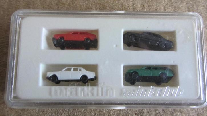 Märklin mini club : Auto set voor de spoorbaan - Z - 8952, Hobby en Vrije tijd, Modeltreinen | Overige schalen, Zo goed als nieuw