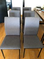 Stoel grijs 6 stuks, Huis en Inrichting, Stoelen, Ophalen, Zo goed als nieuw, Grijs