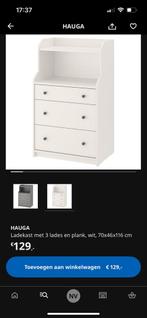 Hauga Kast - 3 lades - Gebruikt, Huis en Inrichting, Kasten | Dressoirs, Ophalen, Kunststof, Gebruikt, 50 tot 100 cm