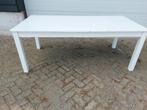 Tafel eettafel keukentafel witte houten tafel, 50 tot 100 cm, Rechthoekig, Ophalen, Vijf personen of meer