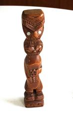 Beeldje Tekoteko Maori Nieuw Zeeland houtsnijwerk tribal art, Ophalen of Verzenden