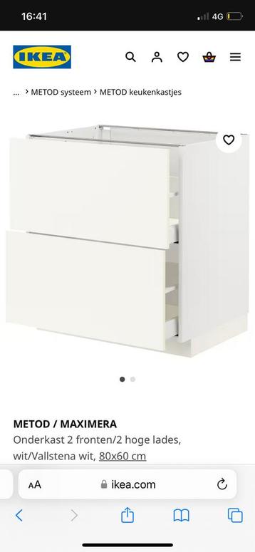 Metod ikea keukenkast 80x60 met prullenbakken - afbeelding 3