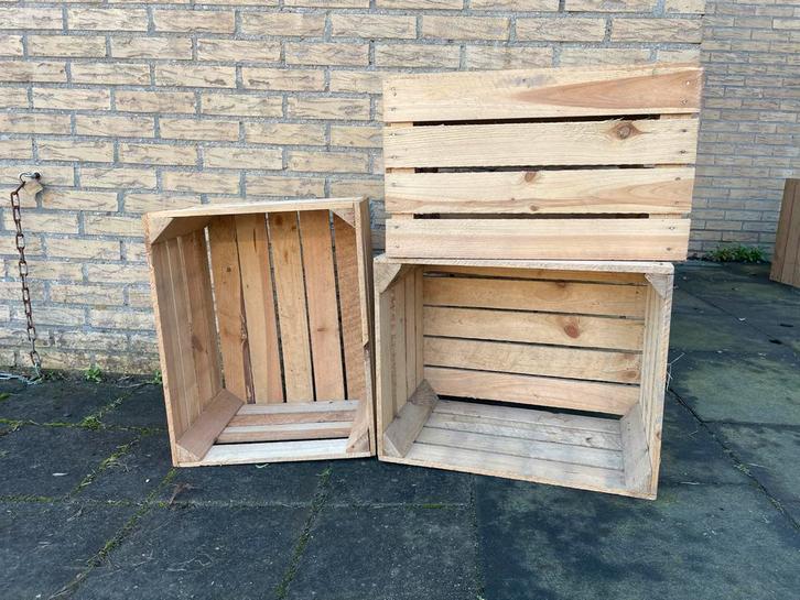 Houten Fruitkisten, Doe-het-zelf en Verbouw, Kratten en Dozen, Gebruikt, Bak of Kist, Minder dan 50 cm, Minder dan 35 cm, Minder dan 40 cm