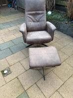 draaistoel, Huis en Inrichting, Fauteuils, Ophalen, Gebruikt, Minder dan 75 cm, Leer