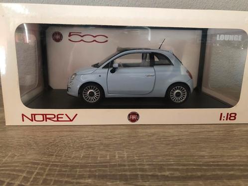 Norev 1/18 fiat 500 super geinig model en mooie kleur, Hobby en Vrije tijd, Modelauto's | 1:18, Zo goed als nieuw, Auto, Norev