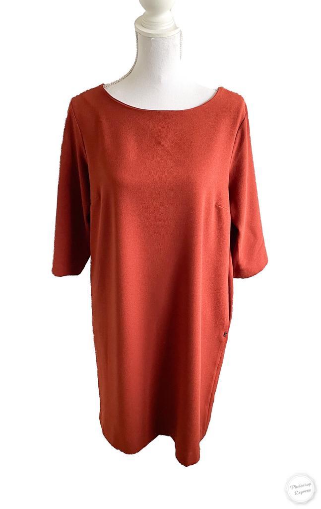 Mooie jurk van Ottod’Ame 40, Kleding | Dames, Jurken, Zo goed als nieuw, Maat 38/40 (M), Bruin, Boven de knie, Ophalen of Verzenden