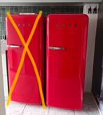 Rode SMEG vrieskast A+, Witgoed en Apparatuur, Koelkasten en IJskasten, Ophalen, 150 tot 200 liter, 60 cm of meer, Zo goed als nieuw