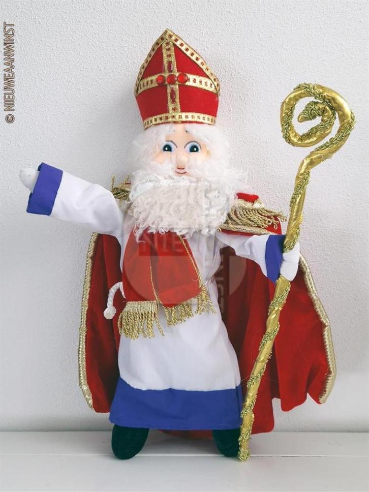 Authentieke Etos etalage Sinterklaas pop - 50 cm, rood, Diversen, Sinterklaas, Zo goed als nieuw, Verzenden