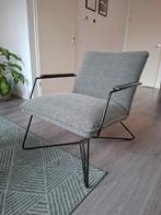 Stijlvolle Fauteuil met Stoffen Bekleding, Huis en Inrichting, Fauteuils, Ophalen, Metaal, 75 tot 100 cm, Zo goed als nieuw