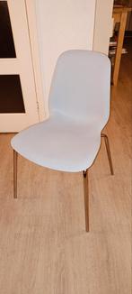 Blauwe design eettafel stoelen prijs voor 4 stuks, Ophalen, Gebruikt, Blauw, Vier