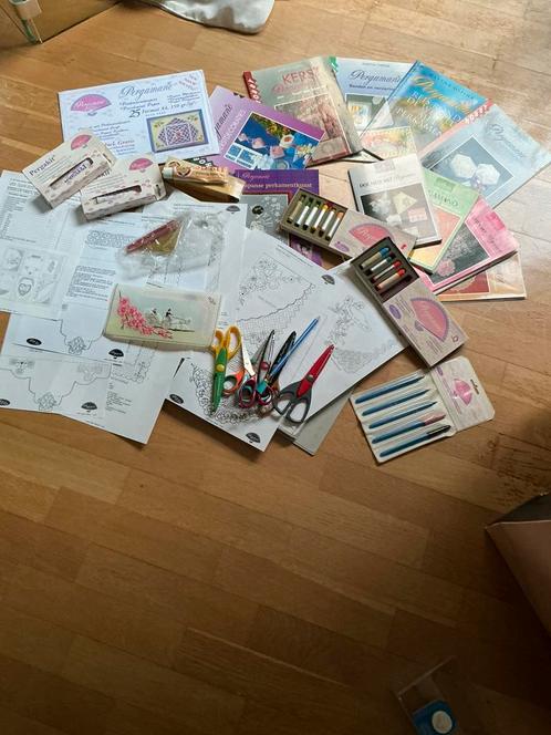 Pergamano materiaal, Hobby en Vrije tijd, Kaarten | Zelf maken, Zo goed als nieuw, Overige typen, Overige thema's, Ophalen of Verzenden