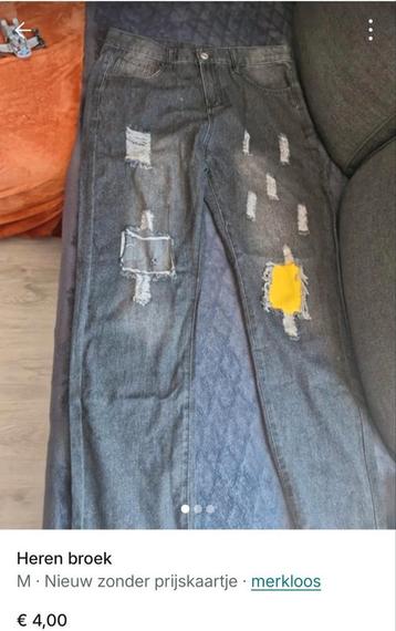 Heren Spijkerbroek Lang Model beschikbaar voor biedingen