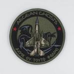 Patch Griekse luchtmacht. 337M "Ghost" F16 low vis, Verzenden, Nieuw, Patch, Badge of Embleem