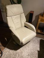 relaxfauteuil, Ophalen, Minder dan 75 cm, Leer, Zo goed als nieuw