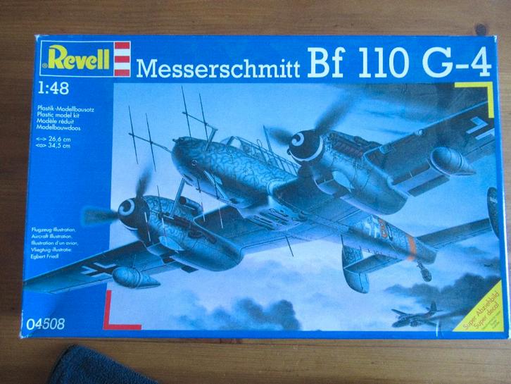 Messerschmitt Bf 110 G-4 (Revell 1/48), Hobby en Vrije tijd, Modelbouw | Vliegtuigen en Helikopters, Zo goed als nieuw, Vliegtuig