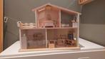 Leuk houten poppenhuis met meubels, Ophalen of Verzenden, Zo goed als nieuw, Poppenhuis