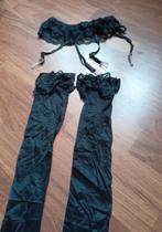 jarretelgordel en kousen, Kleding | Dames, Verzenden, Zwart, Overige typen