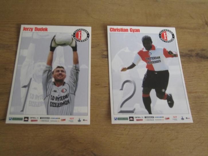 spelerskaarten feyenoord rotterdam seizoen 2001-2002, Verzamelen, Sportartikelen en Voetbal, Zo goed als nieuw, Spelerskaart, Feyenoord