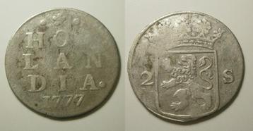 Holland Dubbele Wapenstuiver 1777 beschikbaar voor biedingen
