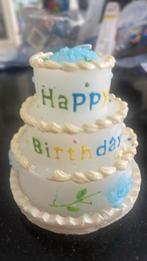 Happy birthday kaarsje in de vorm van een taart, Ophalen of Verzenden, Nieuw, Taarten, Versiering