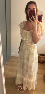 Crème 70s vintage jurk met ruffels/brocante, Kleding | Dames, Overige typen, Overige kleuren, Ophalen of Verzenden, Zo goed als nieuw