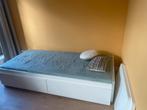 Ikea Flekke 80/160 x 200 — zonder matras, Huis en Inrichting, Ophalen, Eenpersoons, Wit, 80 cm