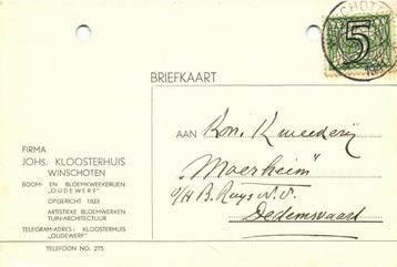 Boom- en Bloemkweekerijen Oudewerf, Winschoten - 05.1941 - b