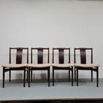 Henning Sørensen design stoelen, vintage, Deense retro ,, Ophalen, Hout, Bruin, Zo goed als nieuw