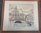 Zeldzame Anton Pieck - Raadhuis Oud-Beijerland (1972), Antiek en Kunst, Ophalen of Verzenden