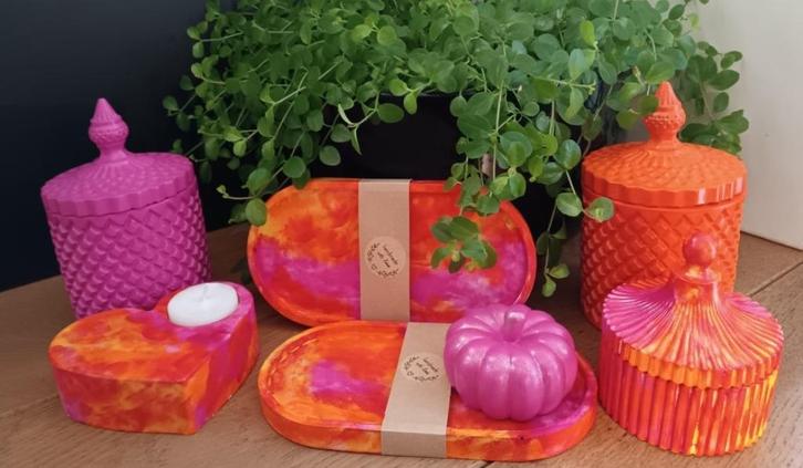 Nieuw - handgemaakt - giftset of los - cadeautje - decoratie, Huis en Inrichting, Woonaccessoires | Wanddecoraties, Nieuw, Ophalen of Verzenden