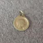 Vergulde H Maria medaille 1,1 cm, Ophalen of Verzenden, Goud, Overige materialen
