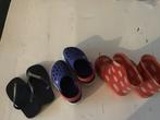 Pakket kinder regenlaarzen Crocs en slippers maat 23, Ophalen of Verzenden, Zo goed als nieuw