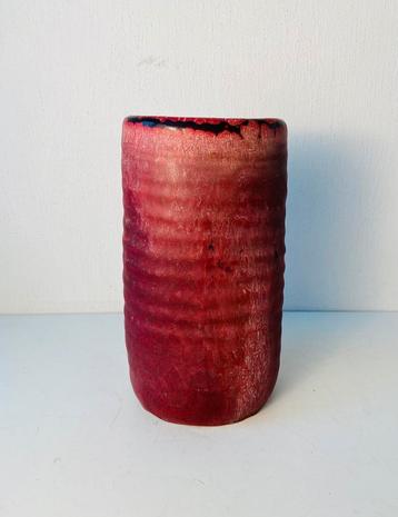 Mobach rode keramiek vaas , jaren 70 beschikbaar voor biedingen