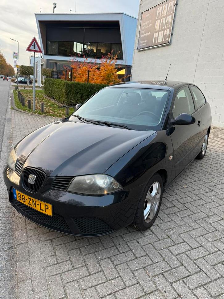 Seat Ibiza 1.4 16V Trendstyle 63KW 3DRS 2008 Zwart, Auto's, Seat, Bedrijf, Ibiza, Benzine, C, Hatchback, Handgeschakeld, Origineel Nederlands