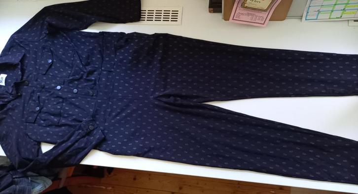 &CO Woman pracht zwarte jumpsuit, maat XL, Kleding | Dames, Jumpsuits, Zo goed als nieuw, Maat 42/44 (L), Zwart, Verzenden