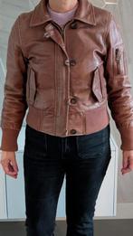 JO-EM leren jas - Maat M/38 - Bruin, Kleding | Dames, Jasjes, Kostuums en Pakken, Maat 38/40 (M), Bruin, Ophalen of Verzenden