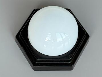 vintage plafondlamp plafonniere jaren 80 zeshoekig beschikbaar voor biedingen